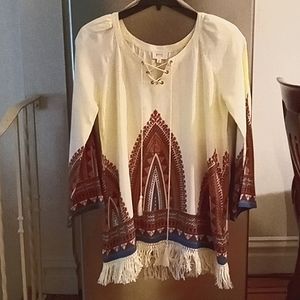 🌟NWOT🌟Perch by Blu Pepper Tribal tunic!!!❤️